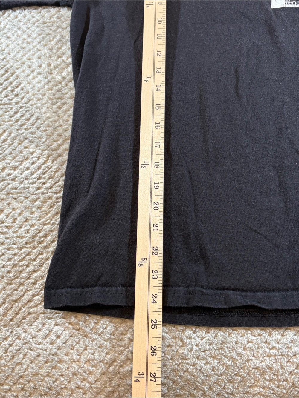 Vans Women’s S Black Short-Sleeve Skateboarding Tee with White Chest Graphic - Picture 7 of 7